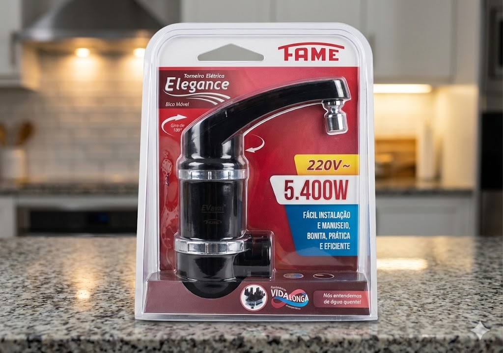 Torneira Elétrica Fame Elegance 5400W 220V