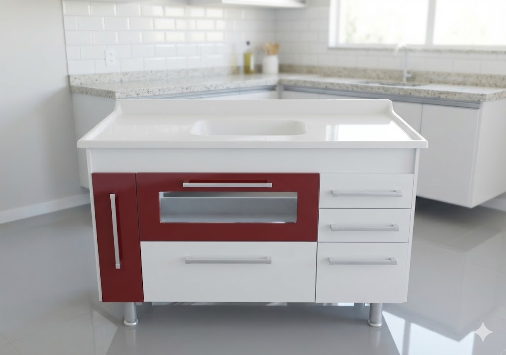 Gabinete de Cozinha Arte Móveis Netuno 1,20m