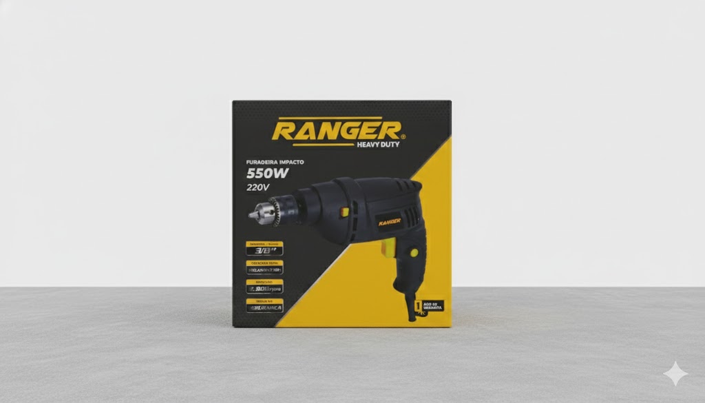 Furadeira de Impacto Ranger 550W 220V - Mandril 3/8" (10mm) Heavy Duty